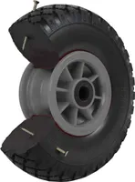 Sackkarrenrad Vollgummi 260x85 mm 3.00-4 PolyurethanErsatzrad Rad Reifen Achsenlager 75 mm grau