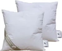 2 Stück Daunenkissen Kissen 40x40 cm 150 g prall Kuschelkissen 100% Natur