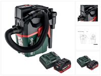 Metabo AS 18 L PC Compact Akku Sauger 18 V 6 l IPX4 Staubklasse L Nass und Trocken + 1x Akku 8,0 Ah + Ladegerät