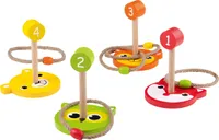 Playtive Kinder Gartenspielgerät Wurfspiel Echtholz Ringwurfspiel Outdoor