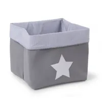úložný box plátno 32 x 29 cm sivý