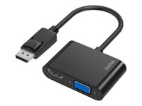 Video-Adapter, 2in1, DisplayPort-Stecker - VGA & HDMI™-Buchse, Ultra-HD 4K (00200334)