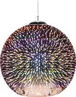BELIANI Lampa wisząca sufitowa miedziana szklana kula efekt rozproszonego światła nowoczesna ozdoba do salonu