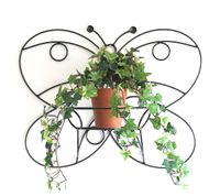 DanDiBo Wandtopfhalter KW048 Schmetterling 50cm Blumenständer Wandhalter Blumentopfhalte