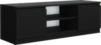 MebLocker TV-Schrank TV Lowboard Board 120cm Hängeboard, TV-Schrank Lowboard Schrank Wohnwand für Wohnzimmer Fernsehtisch Tv möbel modern Design (Schwarz)
