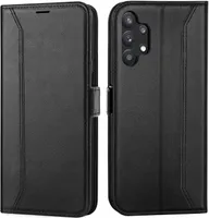Puzdro na mobilný telefón pre Samsung Galaxy A32 5G kryt flipové puzdro skladacie puzdro ochranný kryt, čierne