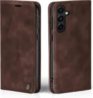 Handyhülle für Samsung Galaxy A16 / A16 5G Klapphülle Bookcase Flip Cover Handy Tasche Hülle Etui Farbe: Dunkelbraun