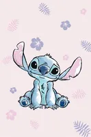 Jerry Fabrics Lilo and Stitch Decke Microflanell, Rosa, 100 x 150 cm, 100% Polyester