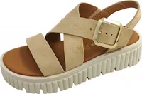 Tamaris Damen Sandalette in Beige, Größe 42