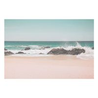 Glasbild - Sonniger Strand Mexico - Querformat 2:3, Größe HxB:60cm x 90cm