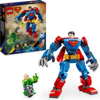 LEGO DC Superman Mech vs. Lex Luthor - Superhelden Spielzeug mit 2 Minifiguren - baubare Actionfigur mit beweglichen Armen, Beinen und Fingern - Geschenk für Jungen und Mädchen ab 6 Jahren 76302