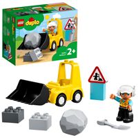 LEGO DUPLO Buldozer 10930, mini buldozer; funkční stavebnice pro děti od 2 let (10 dílků)
