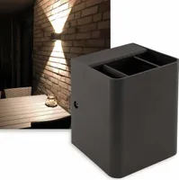 CHILITEC LED-Wandleuchte Fachada, 3000K, EEK: G, 2x3 W, 300 lm, IP54