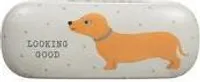 Brillenetui Dachshund Dackel-Motiv Hartschale, ca. 16 x 6 x 3,5 cm