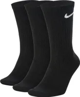 Nike EVERYDAY LIGHTWEIGHT CREW (3 PAIR) BLACK L