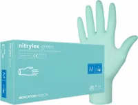 Mercator NITRYLEX medizinische Einweghandschuhe aus Nitril grün - 100 Stück, Größe S, M, L, XL RUKNIT_MERC_Z_S