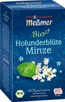 MeßmerHolunderblüte Minze Kräutertee mit natürlichem Aroma 40g