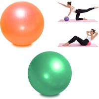 Übungs-Pilates-Ball – (2 Stück) Stabilitätsball für Yoga, Physiotherapie – verbessert das Gleichgewicht（orange+grün)