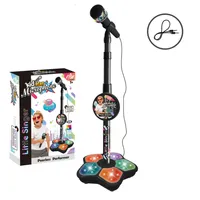 Computer-Mikrofone, Mikrofon, 70–100 cm verstellbares Spielzeug-Mikrofon, Mikrofon Ständer, 360° Karaoke Mikrofon, Spielzeug-Musikinstrument
