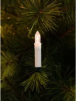 Konstsmide - LED řetěz na stromek, horní žárovky, 15 teplých bílých diod, 230V, vnitřní, zelený kabel - 2036-010