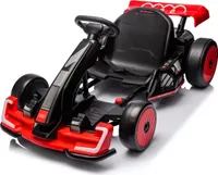 Kinder Elektro-GoKart Audi - 24V Akku - 5 bis 12 Jahre - mit Driftfunktion - Rot