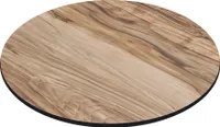 COMPACT | Gastro HPL Tischplatte | Ø 60 cm | Sheesham | Rund | Gastro HPL Tischplatte