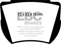 EBC Brakes Bremsbelagsatz, Scheibenbremse Hinten DP2141