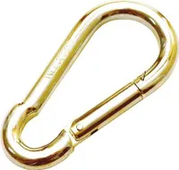 Feuerwehr-Karabiner 8x80 mm gelb verzinkt