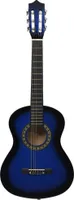 vidaXL Klasická kytara pro začátečníky a děti Blue 1/2 34"