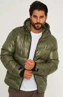SOULSTAR Herren Winterjacke S2VADUZ Herren Pufferjacke mit Kapuze warme Steppjacke