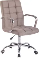 Design-Shop Kancelárska stolička Deli ~ látka - Sivo-hnedá (Taupe)