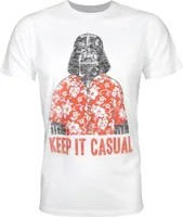Star Wars - Darth Vader-T-Shirt für Herren NS5548 (S) (Weiß)