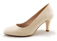 Caprice Pumps - Beige Glattleder Größe: 36 Normal