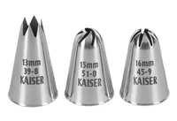 KAISER Professional Patisserie Tulle Assortment nerezová ocel 3 kusy
