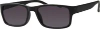 GKA Sonnenbrille schwarz 2,0 Dioptrien mit Sehstärke und Federbügel Bügel mit Schlangenmuster Sonnenlesebrille Nerd Lesebrille getönt graue Gläser