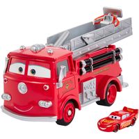 Disney Pixar Cars Farbwechsel Red Spielset und exklusives Lightning McQueen-Fahrzeug