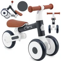 MoMi DEX Laufrad Kinder Fahrrad - Dreirad ohne Pedal, 1-3 Jahre, Klappbar - Schwarz