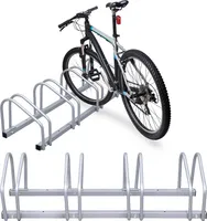 SWANEW Stojan na bicykle pre 4 bicykle 101x32x26cm pozinkovaný a vhodný na montáž na stenu