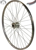 REDONDO 26 Zoll Laufrad Vorderrad Felge silber Shimano DH-3N72 Nabendynamo 21mm