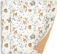 Wickelauflage für Babys 75x72 cm - Weiche Baumwolle, Abwaschbar - Wickelkommode & Wickeltischauflage Hirsch