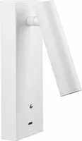 5W LED nástenné svietidlo s 2 USB portami a dotykovým svetlom Čierna