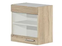 Glashängeschrank Küche - 50 cm breit - Sonoma Eiche – Salerno