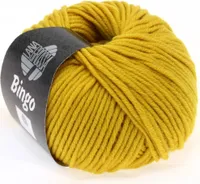 Lana Grossa BINGO 50 g extrafeine Wolle 80 m, Farbe:154 - Safrangelb