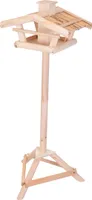 Vtáčia búdka so stojanom - prírodná - výška 116 cm