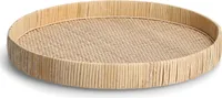 Dekotablett Rattan rund