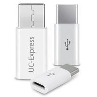 3x USB-C Adapter Smartphone Tablet Handy Micro USB auf USB C 3.1 Stecker Buchse