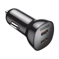 Choetech TC0008 40W 2x USB-C nabíječka do auta
