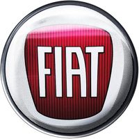 Fiat 3D Aufkleber 1 Logo, Größe 48 mm