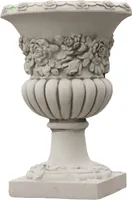 Schöne Amphore aus Steinguss perfekt für den Garten die Terrasse oder den Teich ist Witterungsbeständig und Neu 95cm H, ST-104098