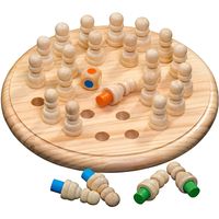 Kinder Holz Memory Match Stick Gedächtnis Schachspiel Lernspielzeug Gelb IRetro 